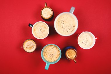 Birçok bardak kahve