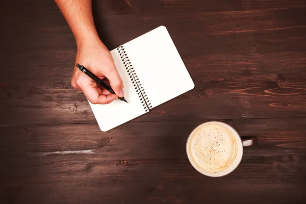 Etwas mit Stift schreiben. — Stockfoto