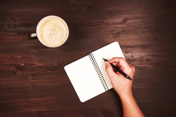 Etwas mit Stift schreiben. — Stockfoto