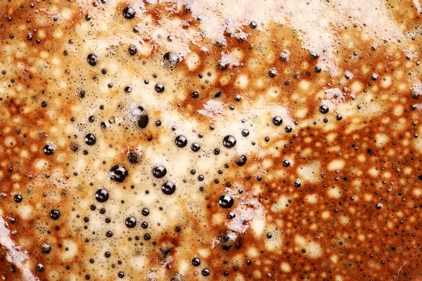 Primo piano della schiuma di cappuccino — Foto Stock