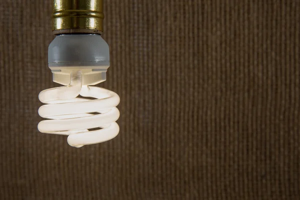 White CFL Light Bulb Close-up — Stock Photo, Image