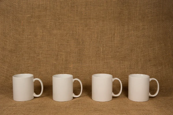 Tasse à café fond - Tasses blanches — Photo