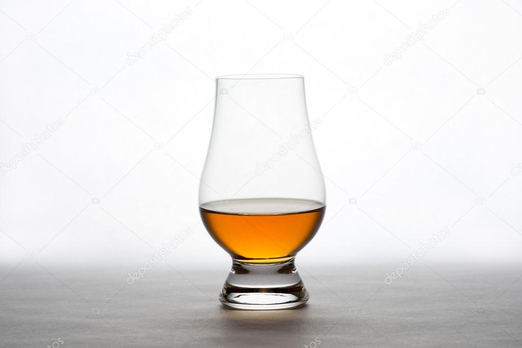 Whiskey in a Crystal Tasting Glass