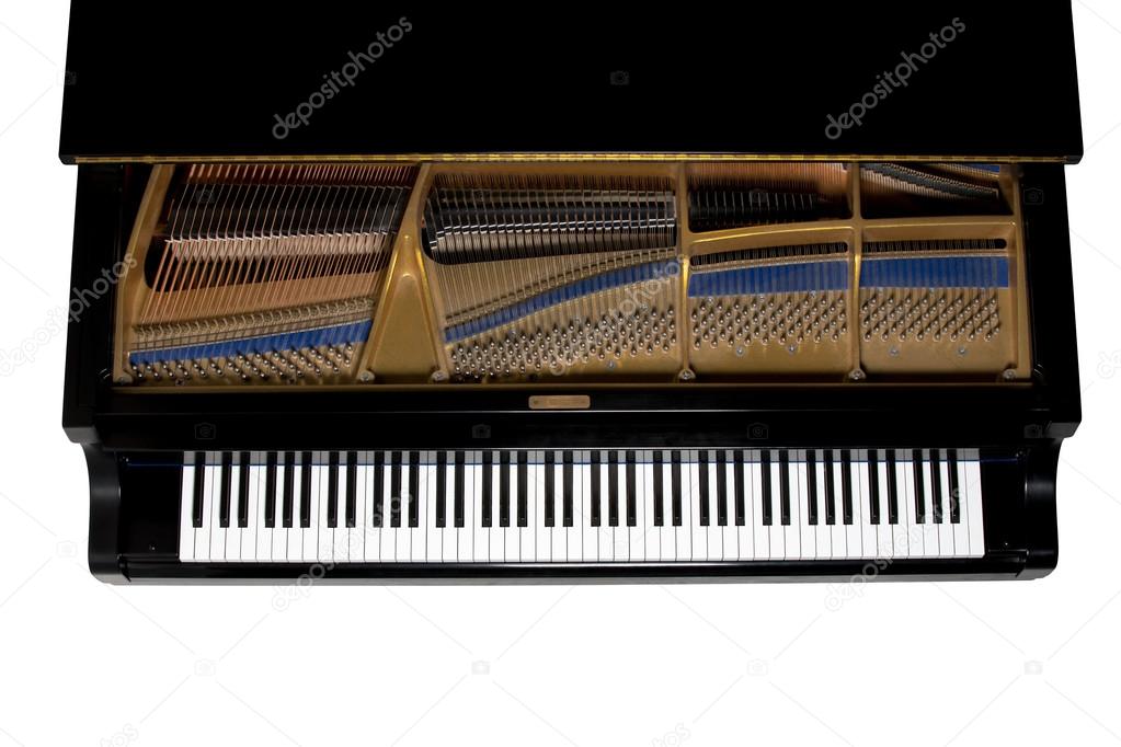 Grand Piano Viewed from Above - Isolated