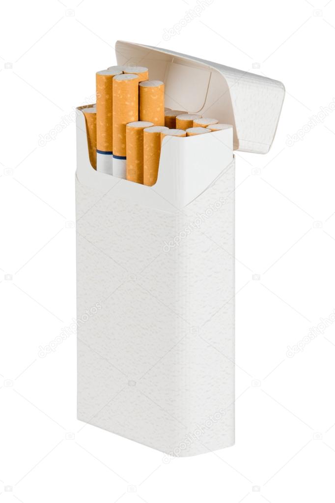 Pack of Cigarettes - Isolated with Text Space on Carton