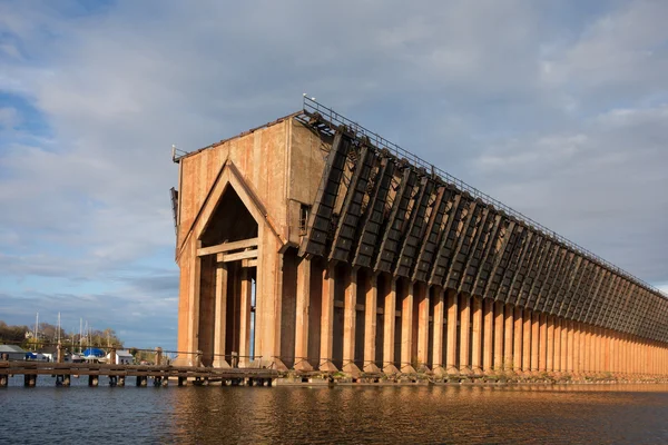 Abandoned Ore Dock on Lake Superior - Marquette Michigan — Stock Photo, Image