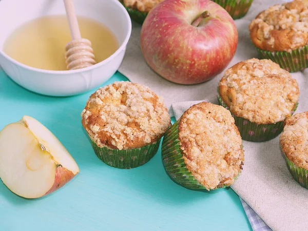 Muffin di mele con streusel — Foto Stock