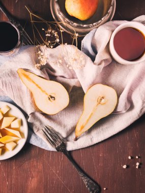 Armut rustik arka plan üzerinde