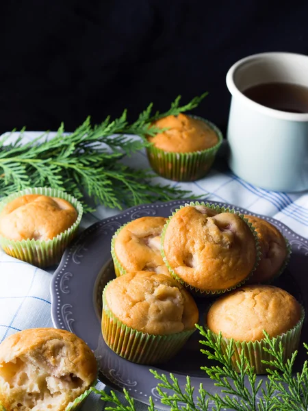 Χειμερινά φρούτα muffins για πρωινό — Φωτογραφία Αρχείου