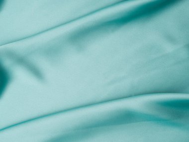 Dalgalar ve buruşukluk ile yeşil saten dokusu