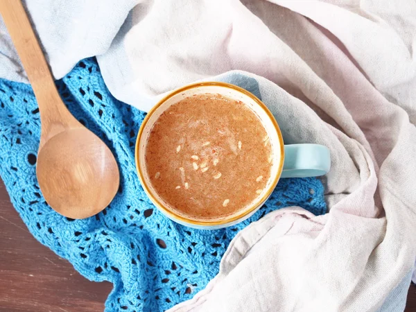 アロエベラ ジュースの朝の茶 — ストック写真