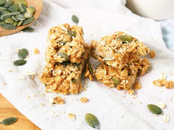 Barras de energia muesli aveia — Fotografia de Stock