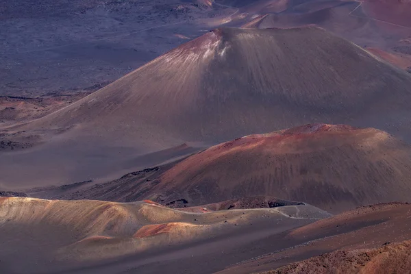 Haleakala krater volkan Maui Adası Hawaii