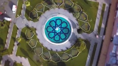 İHA ile havuz manzarası