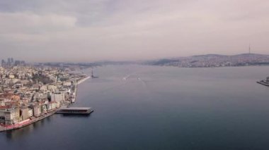 İHA uçuşu Boğaz 'a doğru