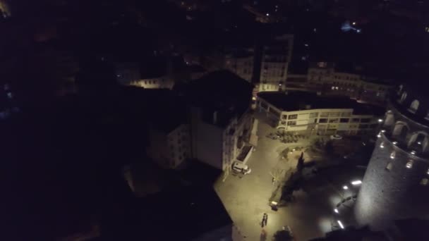 Galata Kulesinin Gece Görüşü — Stok video