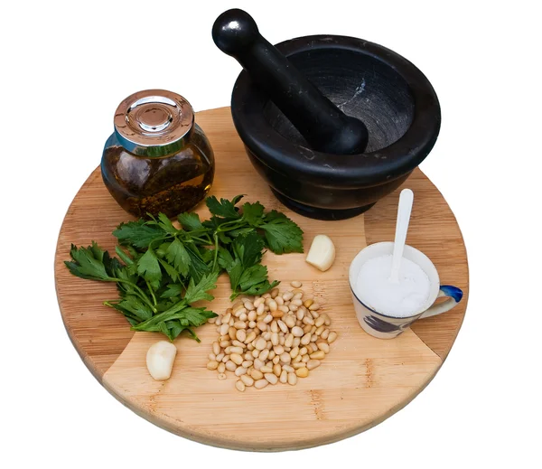 Ingrediente para pesto — Fotografia de Stock