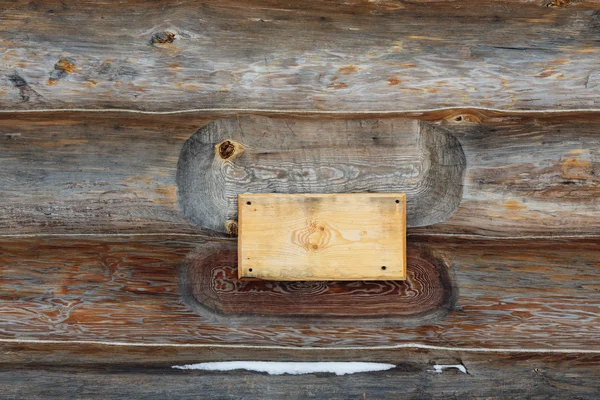 A fából készült naplókat fal — Stock Fotó