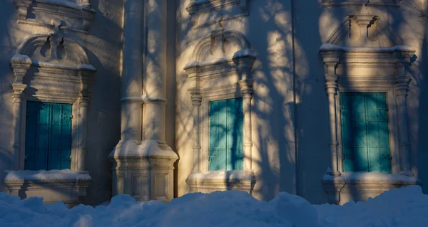 Soft light of the  sunset on  walls — Stock Photo, Image