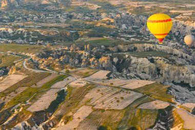 Bir dağ manzarası hava fotoğrafçılığı 