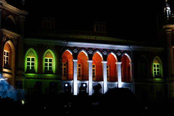 Illuminated palace — Stock Photo, Image