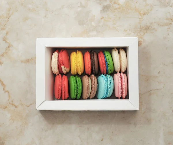 Macarons Biscoitos franceses — Fotografia de Stock