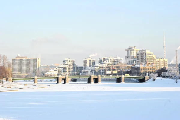 Winter view of the Grand Central bridge — Stock fotografie