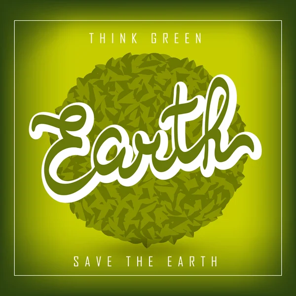 Earth day consept. Save the planet — Stock Vector