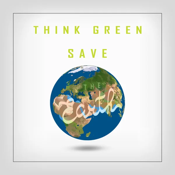 Poster with Earth day — Stock Vector
