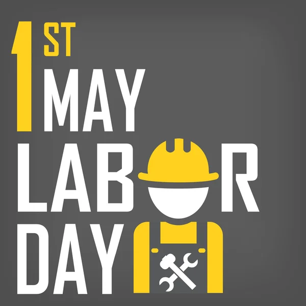 1. május-Labor Day — Stock Vector