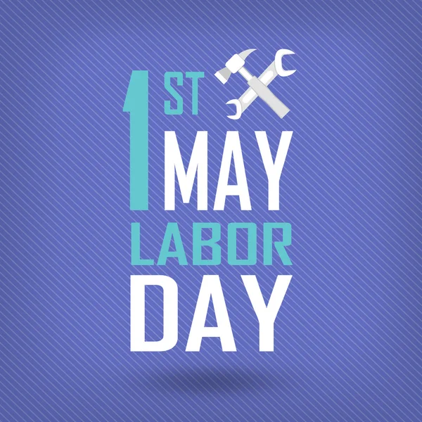 1 de mayo - Día del Trabajo — Vector de stock