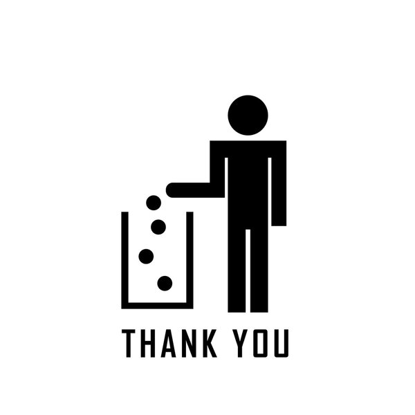 Do not litter, vector sign