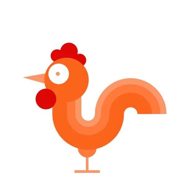 Red rooster - jelképe az új 2017 — Stock Vector