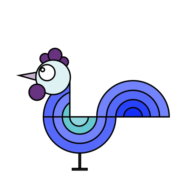 Coq - un symbole de la nouvelle 2017 — Image vectorielle