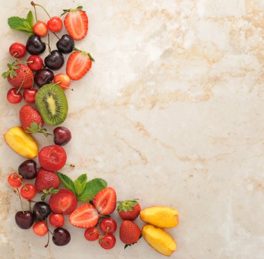 Berry çerçeve ile kopya alanı sağ