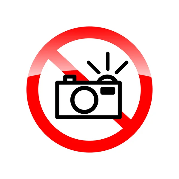 Pas de signe flash (pas d'icône photo flash, pas de photographie avec flash si — Image vectorielle