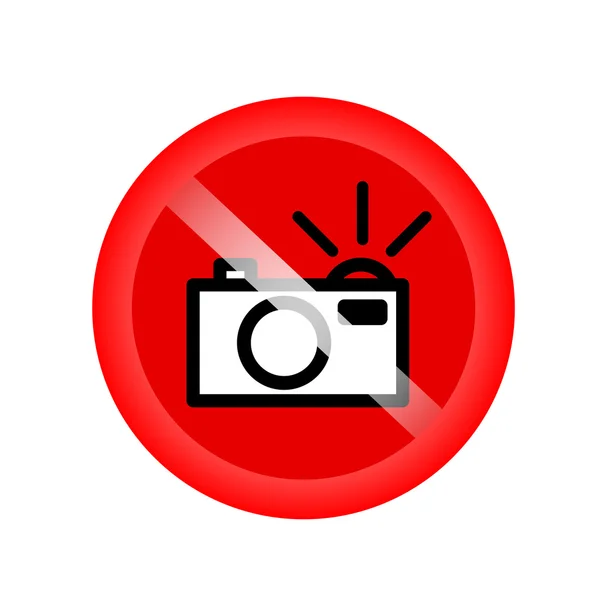 Pas de signe flash (pas d'icône photo flash, pas de photographie avec flash si — Image vectorielle