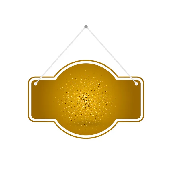 Cinta brillante de oro — Vector de stock