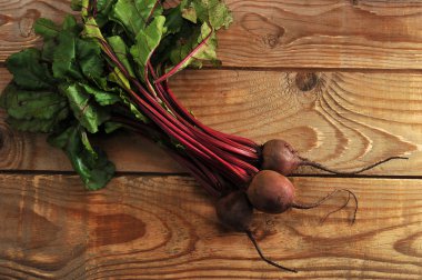 pancar - üstleri ile çiğ sebze