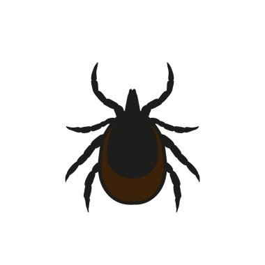 Keneler vektör Illustration. Mite uyarı işareti.