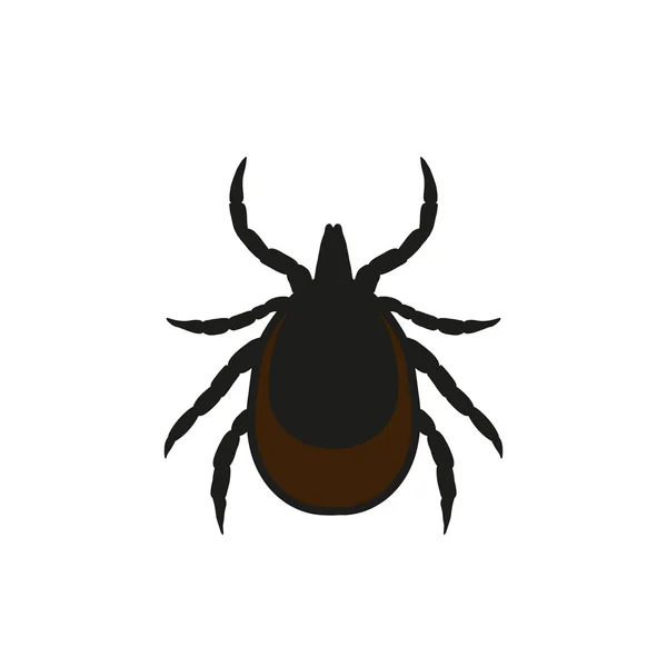 Keneler vektör Illustration. Mite uyarı işareti.