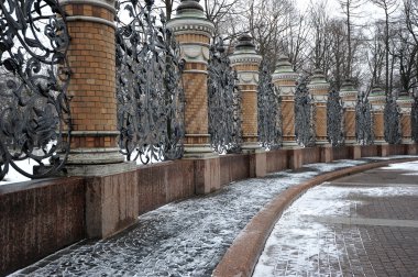 Ferforje eskrim Mikhailovsky Bahçe, St Petersburg,