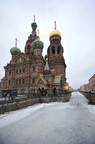 Kirche des Erlösers auf vergossenem Blut, St. Peterburg, Russland — Stockfoto