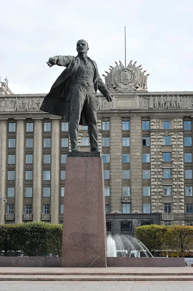 Moskou-plein en het graf van Lenin in Sint-Petersburg, Russi — Stockfoto