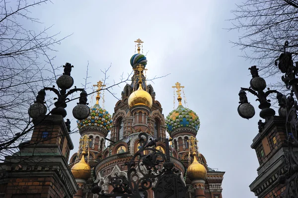 Kirche des Erlösers auf vergossenem Blut, St. Peterburg, Russland — Stockfoto