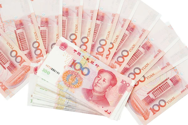 Γιουάν σημειώσεις από το νόμισμα της Κίνας. κινεζική τραπεζογραμματίων — Φωτογραφία Αρχείου