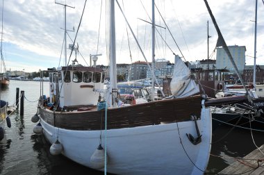 Helsinki, Finlandiya, 28 Eylül: Marina H merkezinde yatak