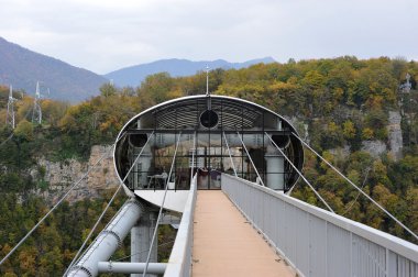 Skypark, Sochi, Rusya Federasyonu - 31 Ekim: dünyanın en uzun suspens