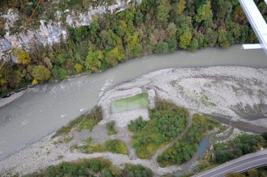 Skypark, Sochi, Rusya Federasyonu - 31 Ekim: panoramik manzaralarını sunan gorg