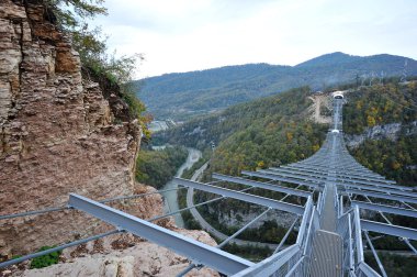 Skypark, Sochi, Rusya Federasyonu - 31 Ekim: dünyanın en uzun suspens